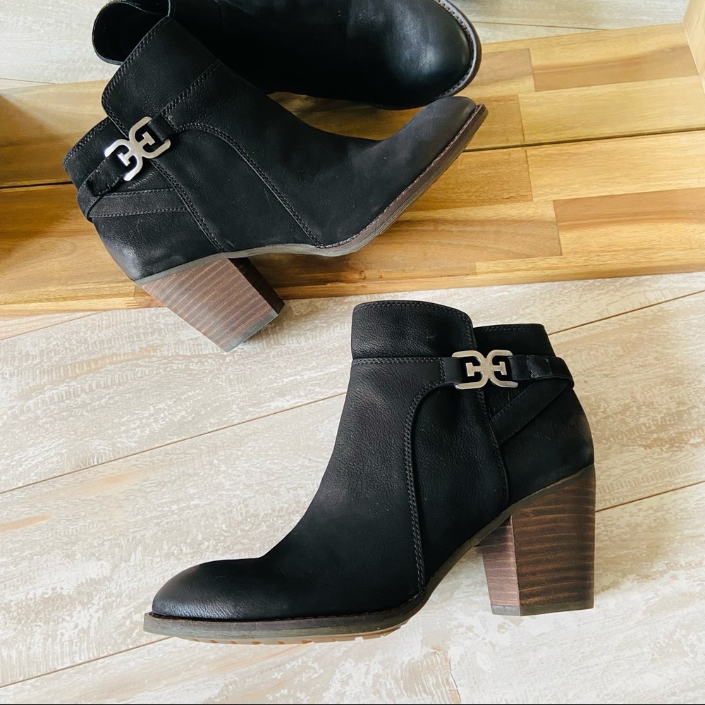 New Sam Edelman Morgon Nubuck Leather Ankle Bootie - Picture 3 of 10